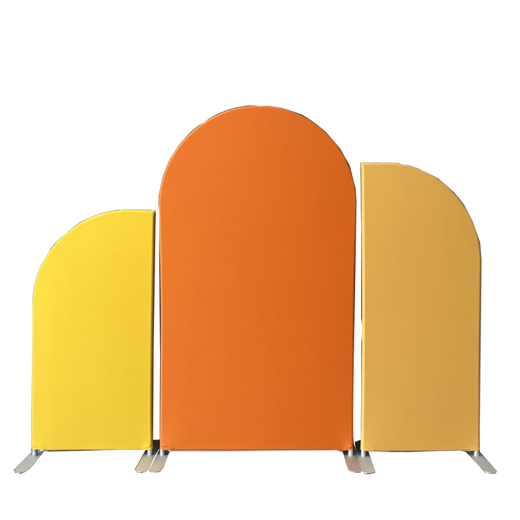 Новый дизайн, сплошной цвет, натяжная ткань, свадебный фон, украшение, арка, подставка