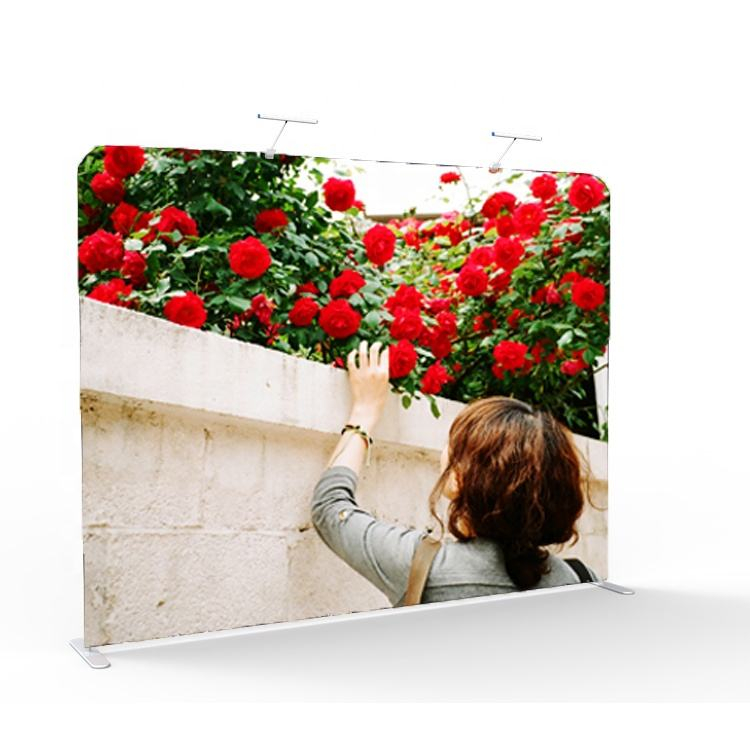 Прямой натяжной тканевый стенд для рекламы, выставочный фон, тканевый стенд для фотографий
