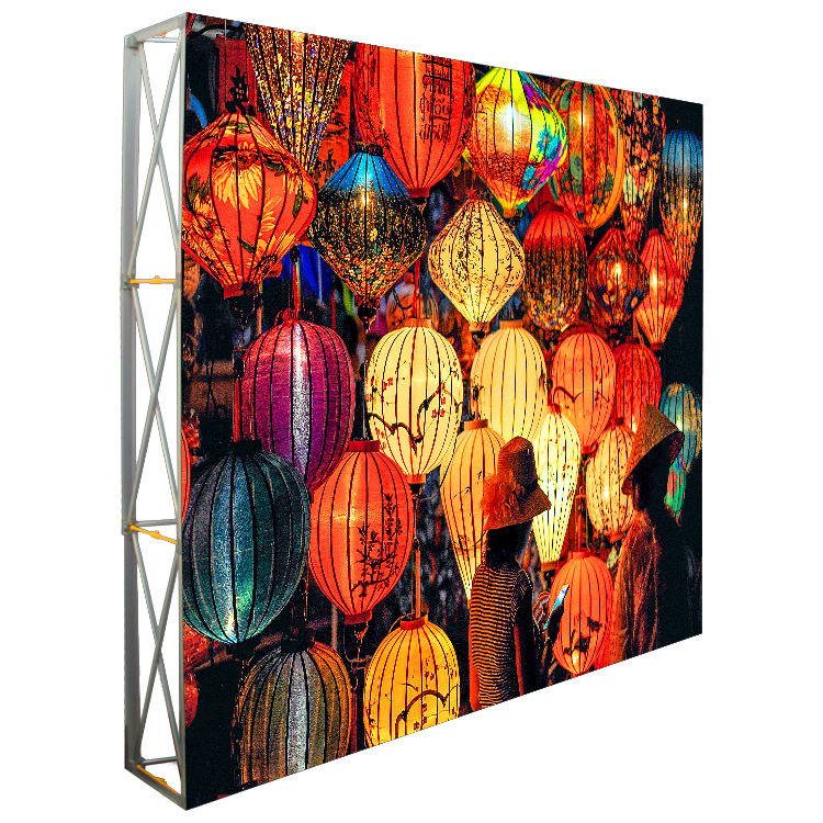 Гибкая прямая алюминиевая рама натяжная ткань Embrace SEG Lightbox Pop Up Stand