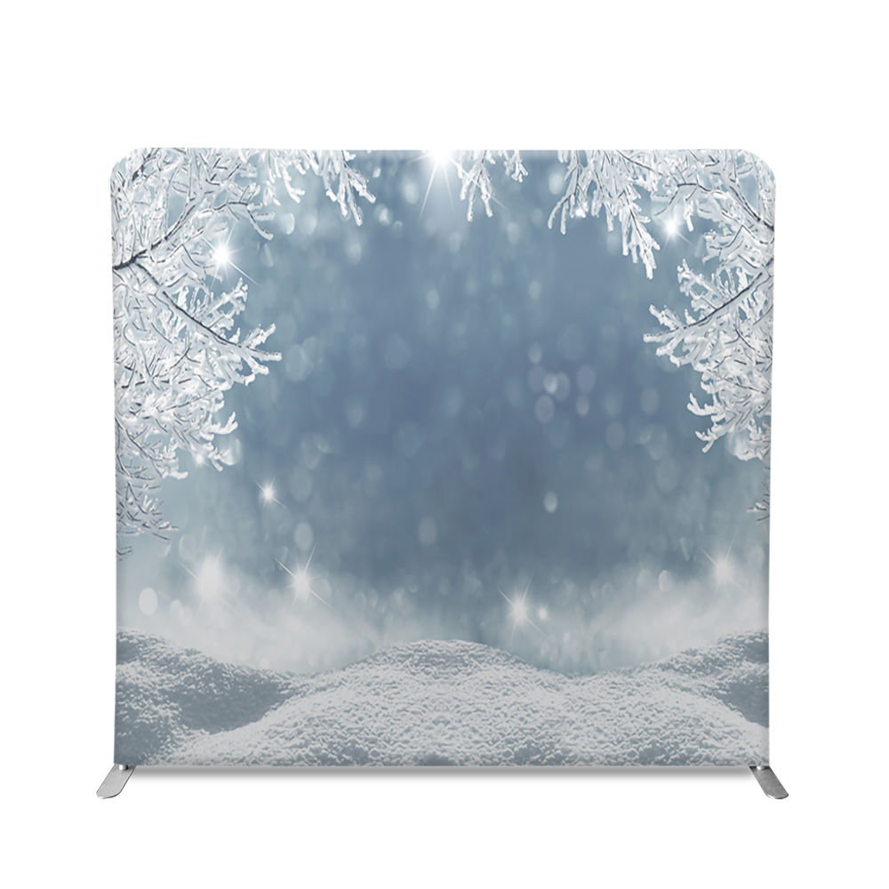 Горячая продажа напрямую с фабрики, 8-футовая прямая подставка, алюминиевая рама, натяжная ткань, фон для фотобудки, 8-футовая портативная задняя стенка