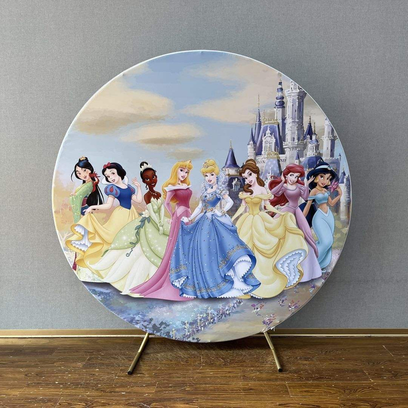 6,6 футов популярный мультяшный персонаж с необычным принтом, обложка для дня рождения, круглый фон, стена