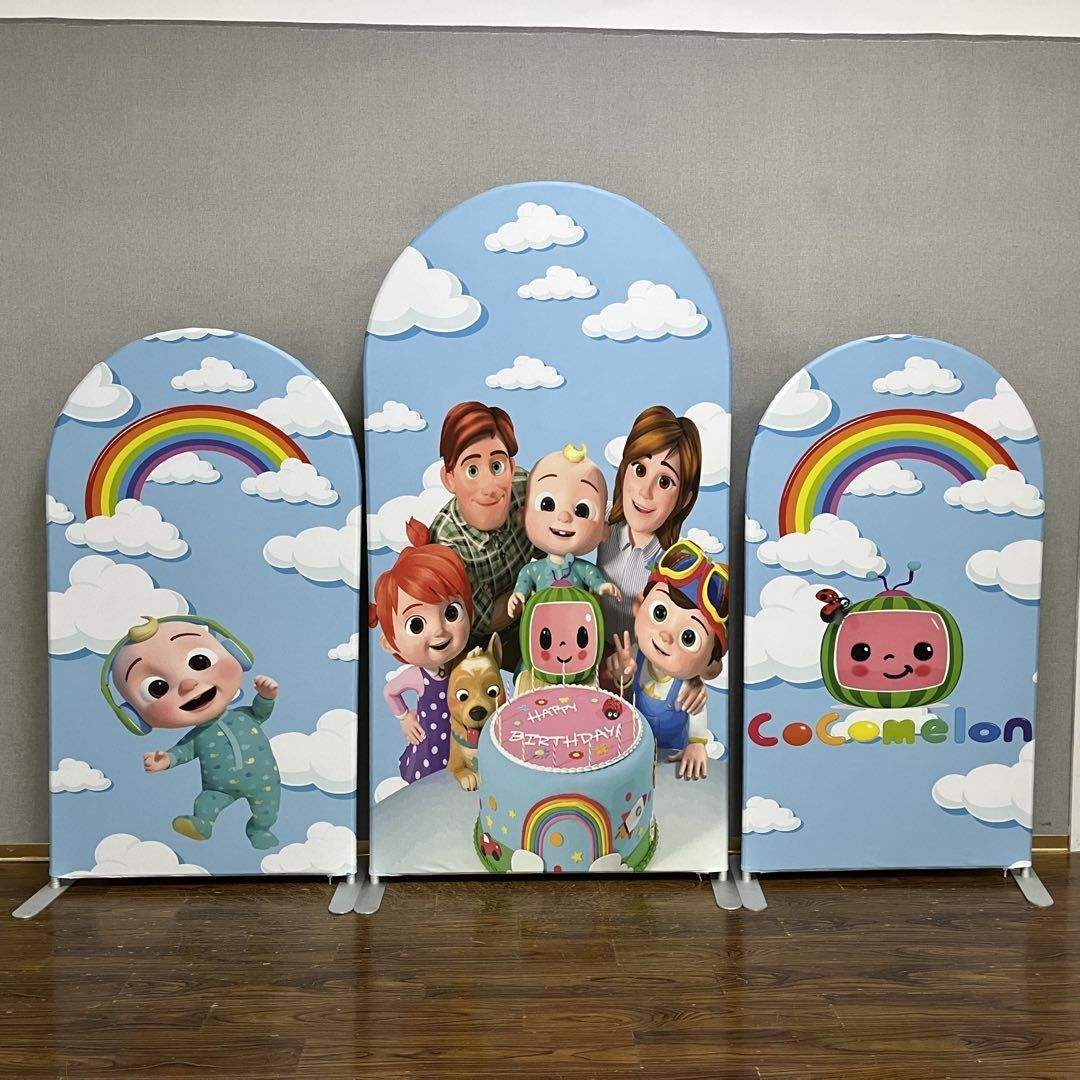 Набор складных алюминиевых арочных подставок для дня рождения, детского душа, вечеринок, свадебных украшений, с крышкой