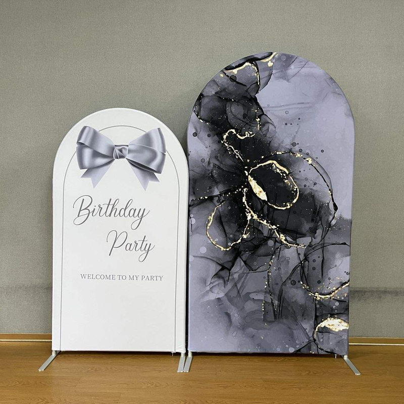 DIY Дизайн Фон Поздравительный Ужин Арка Обложка Половина Арки Рамка Фон