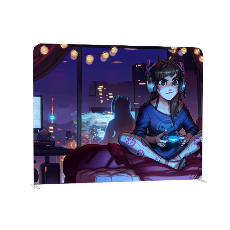 Expo 10-футовый прямой портативный полноцветный стенд для выставок на заказ