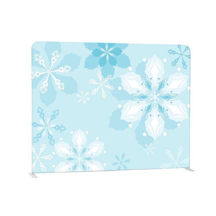 Стандартный портативный 8-футовый наволочка с алюминиевой рамой натяжной тканевый фон для мероприятий на заказ для фотобудки