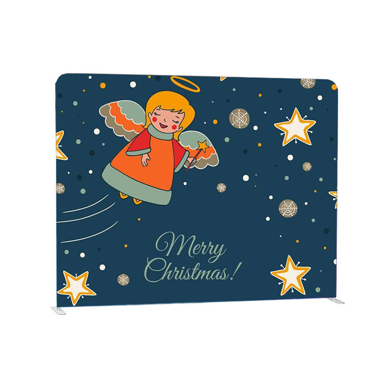 Прямой натяжной тканевый стенд для рекламы, выставочный фон, тканевый стенд для фотографий