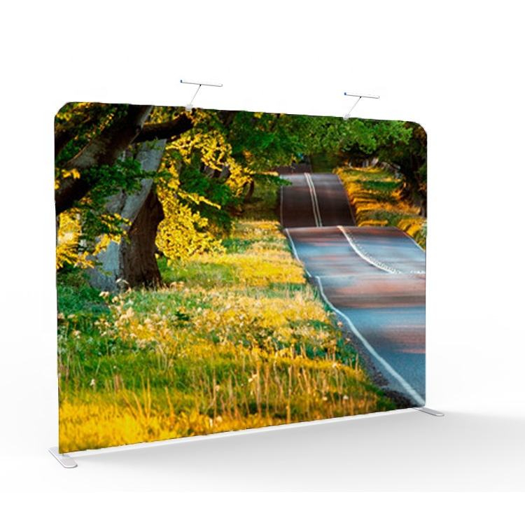 Прямой натяжной тканевый стенд для рекламы, выставочный фон, тканевый стенд для фотографий