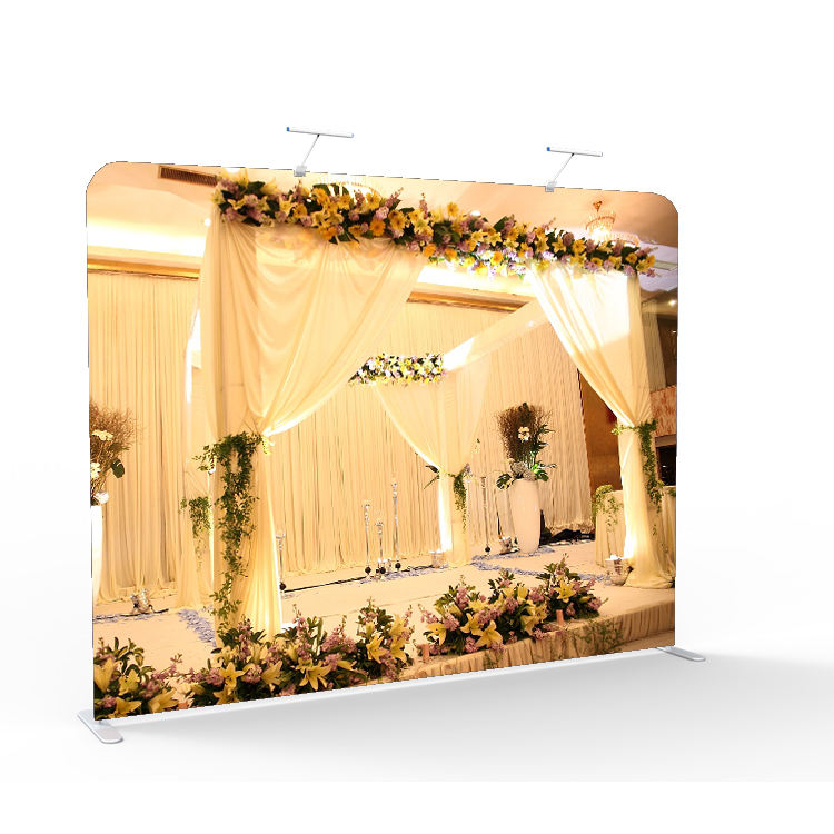 Популярная полноцветная рекламная рамка натяжная тканевая вечеринка фон стенд свадебная фотография