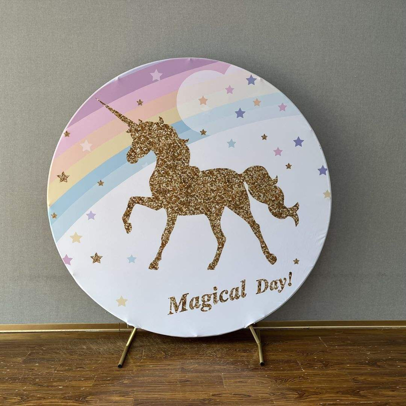 6,6 футов популярный мультяшный персонаж с необычным принтом, обложка для дня рождения, круглый фон, стена