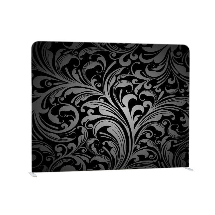 8-футовый портативный прямой алюминиевый каркас, изготовленный на заказ натяжной тканевый наволочка, фон