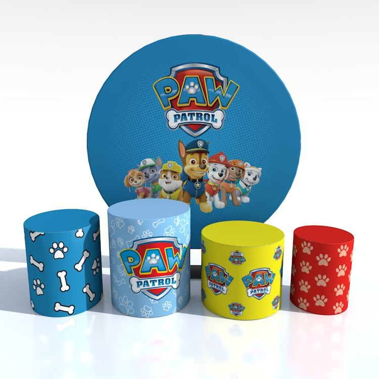 Портативная складная идея для вечеринки, картонная тема, алюминиевая рамка, круглая подставка для свадебного фона