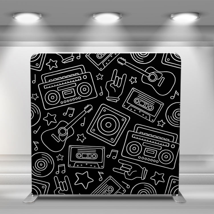 Подставка для дисплея, прямая 8-футовая прямая алюминиевая подставка для трубки, натяжная тканевая наволочка, чехол для вечеринки, фон для фотобудки