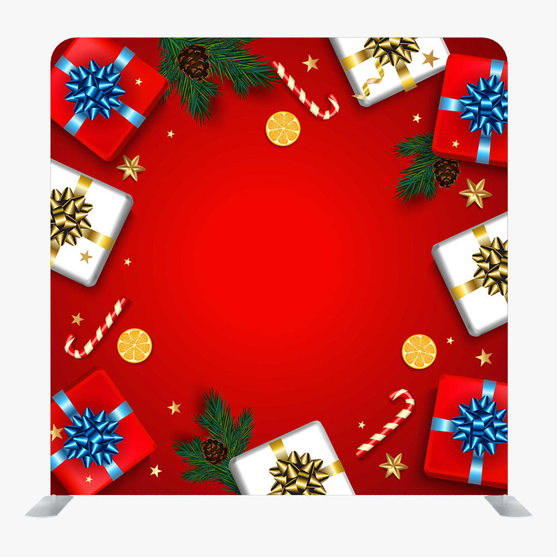 Портативный алюминиевый дисплей натяжной ткани для уличной выставки, выставки, складной стенд, фон для фотобудки