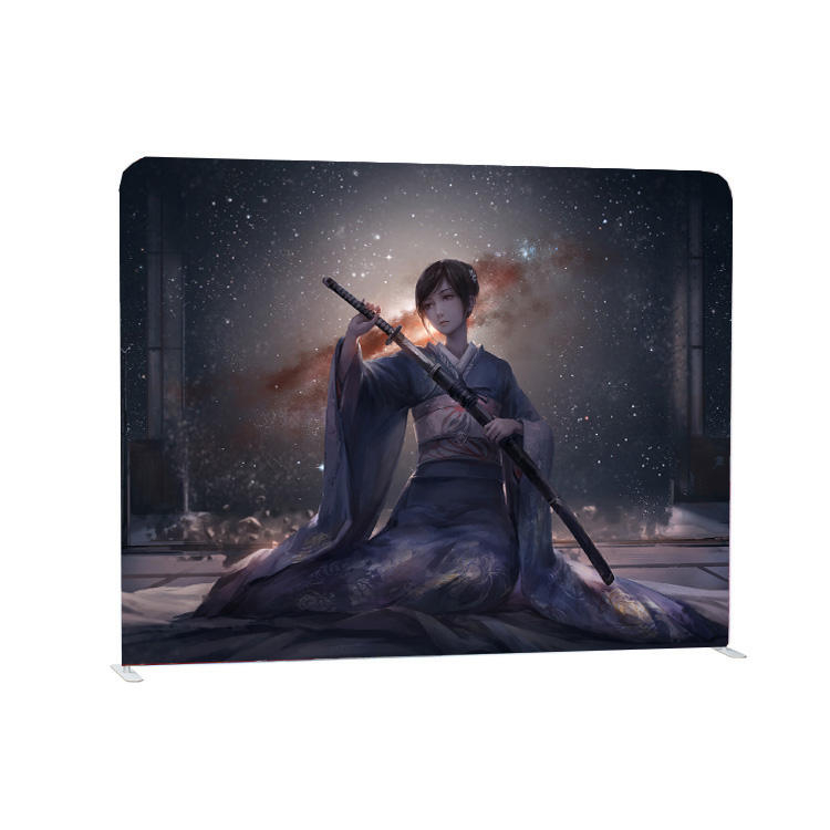 Expo 10-футовый прямой портативный полноцветный стенд для выставок на заказ