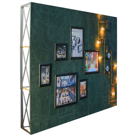 Гибкая прямая алюминиевая рама натяжная ткань Embrace SEG Lightbox Pop Up Stand