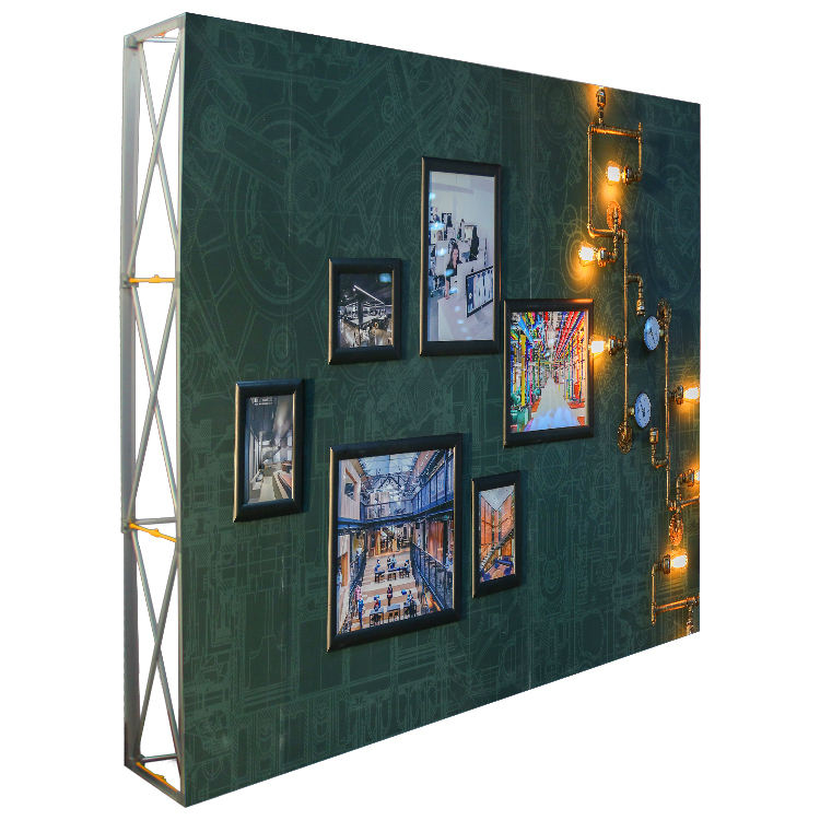 Гибкая прямая алюминиевая рама натяжная ткань Embrace SEG Lightbox Pop Up Stand