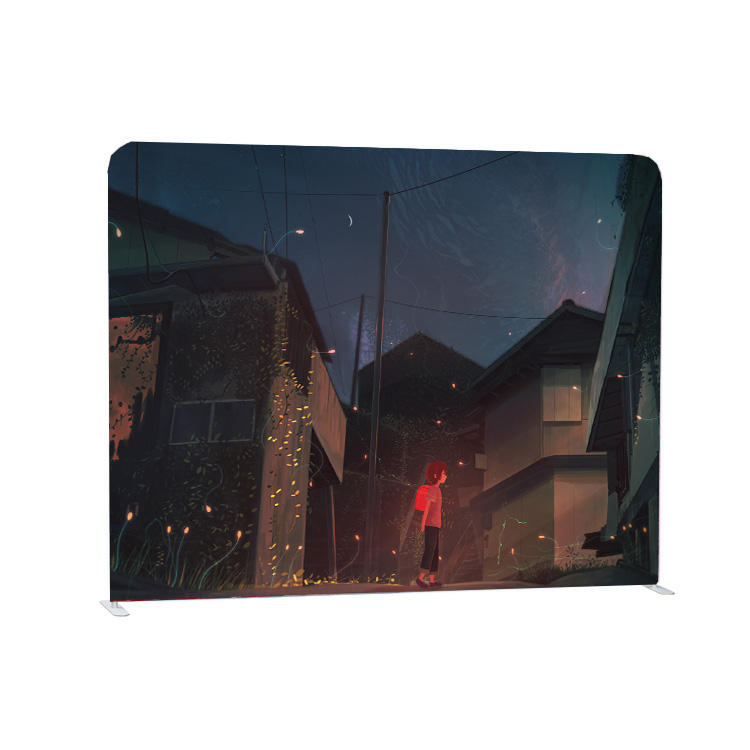 Expo 10-футовый прямой портативный полноцветный стенд для выставок на заказ