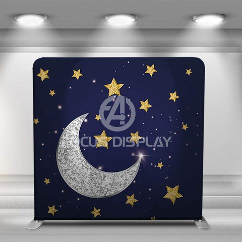 Алюминиевая подставка для трубок, натяжная ткань, украшение для вечеринок, мероприятий, моющаяся наволочка, фон