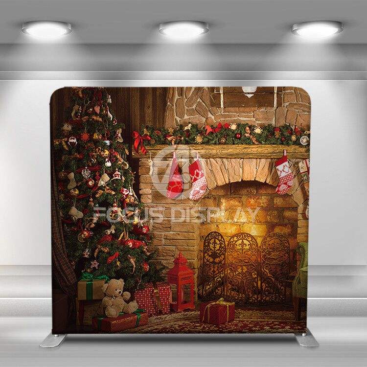 10 футов портативный фон для фотосъемки Зимняя подставка для украшения фона домашнего декора Рождественский фотофон на стену