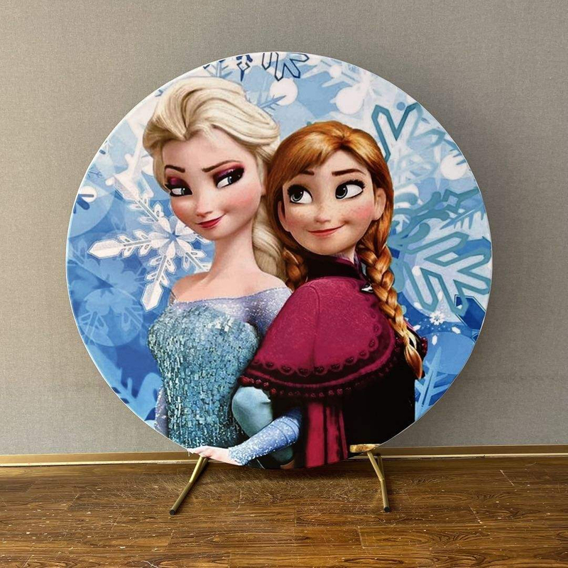 6,6 футов популярный мультяшный персонаж с необычным принтом, обложка для дня рождения, круглый фон, стена