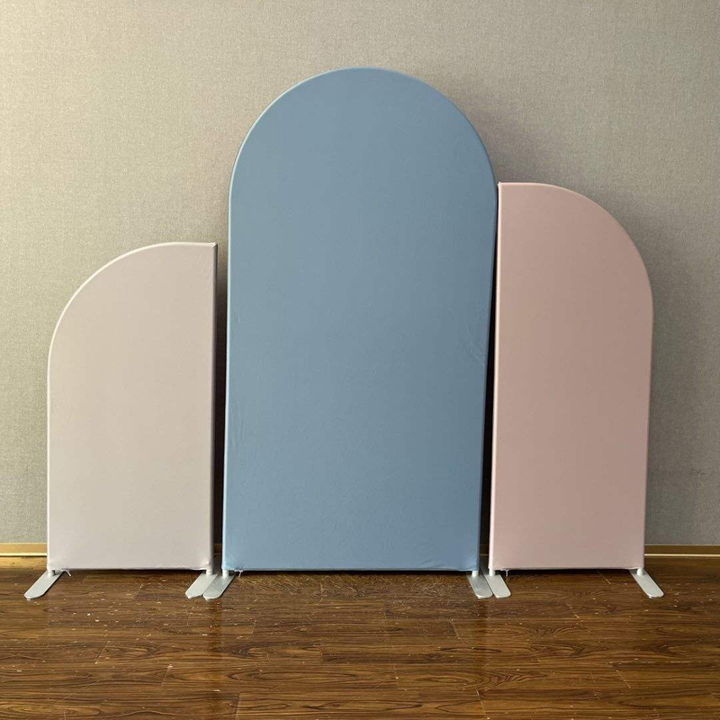 Детские голубые детские розовые цвета с принтом, арка, фон, комбинация стен для свадьбы