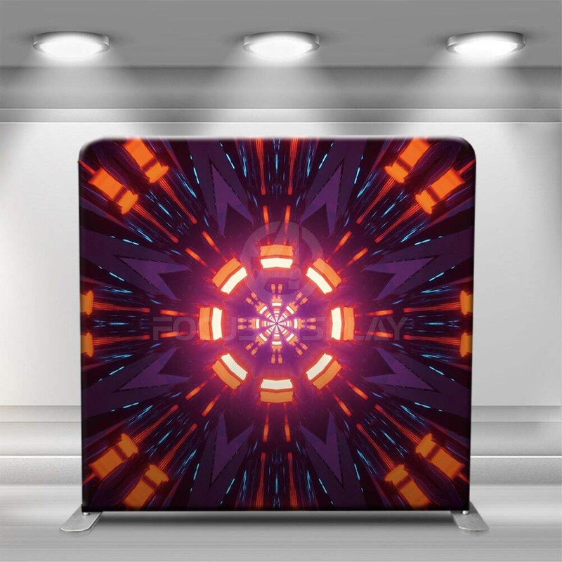 Алюминиевая подставка, футуристический фон, золотые неоновые лазерные огни, украшения для фотобудки, фоны