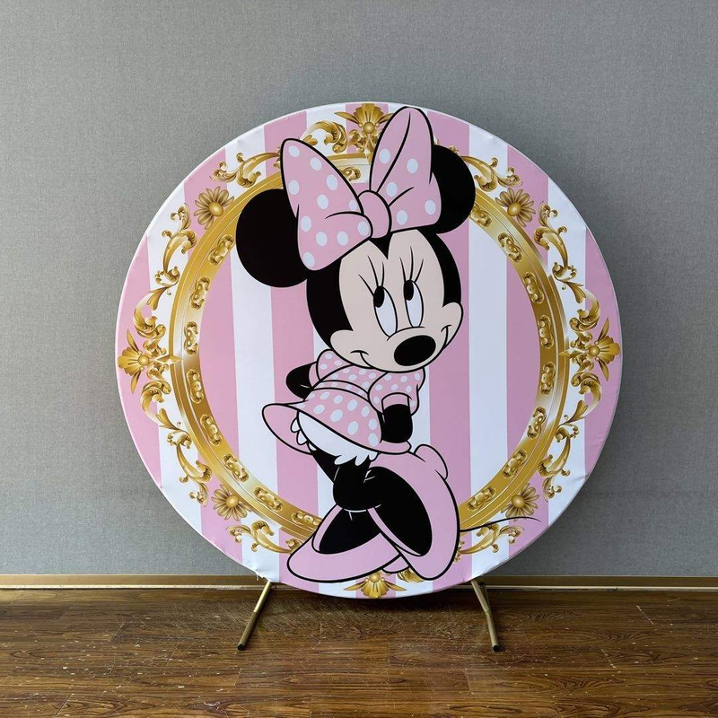 6,6 футов популярный мультяшный персонаж с необычным принтом, обложка для дня рождения, круглый фон, стена