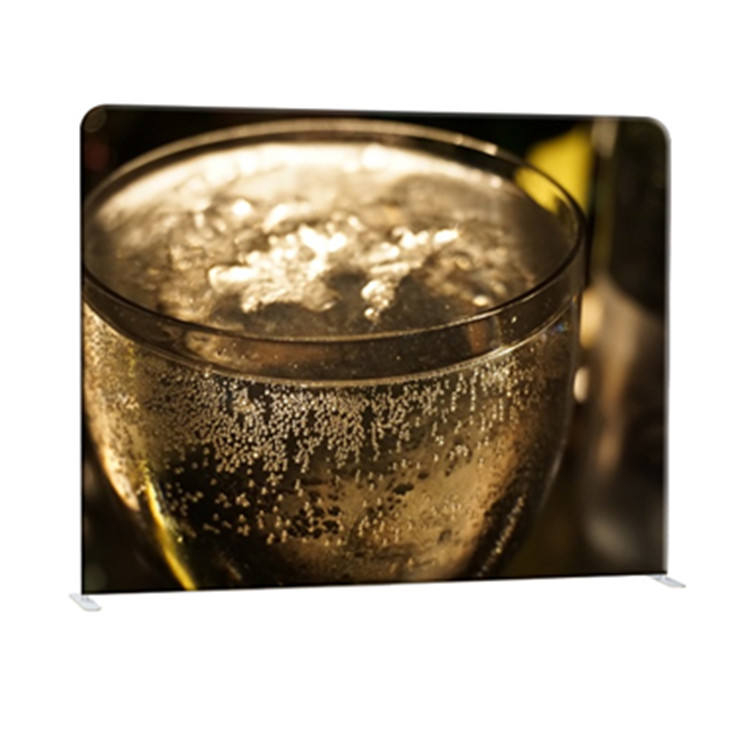 Стандартный портативный 8-футовый наволочка с алюминиевой рамой натяжной тканевый фон для мероприятий на заказ для фотобудки